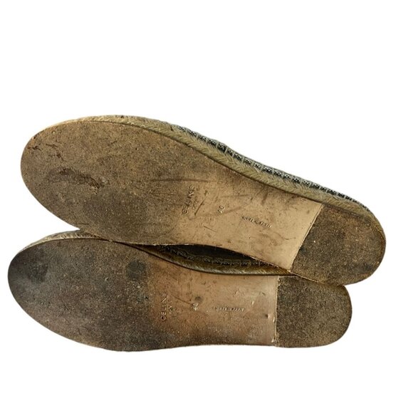 Celine Canvas Espadrilles Slip On Navy Blue Made in Spain Size 40 - Picture 9 of 10